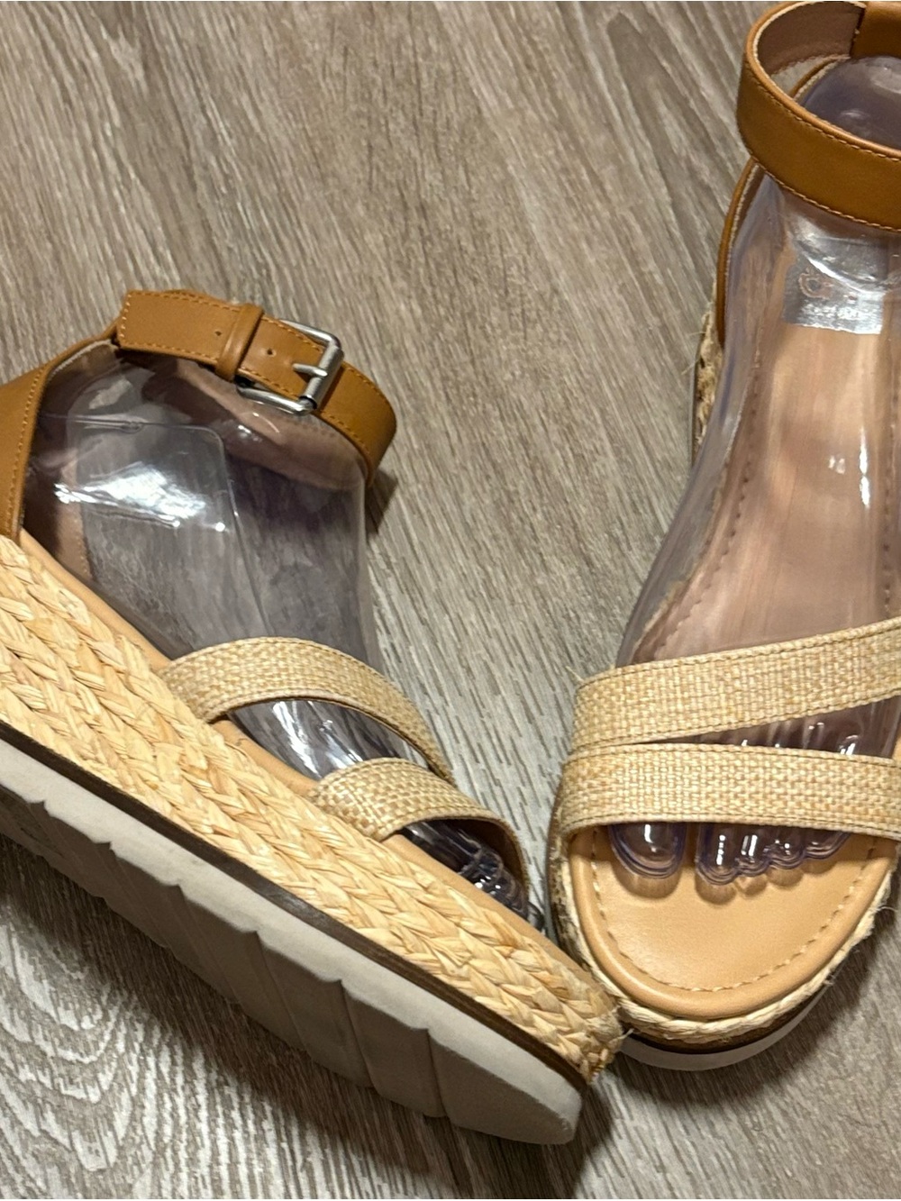 DV Dolce Vita Breanne  Sz 7.5 Espadrille Platform Ankle Strap Sandals Boho - Picture 2 of 9